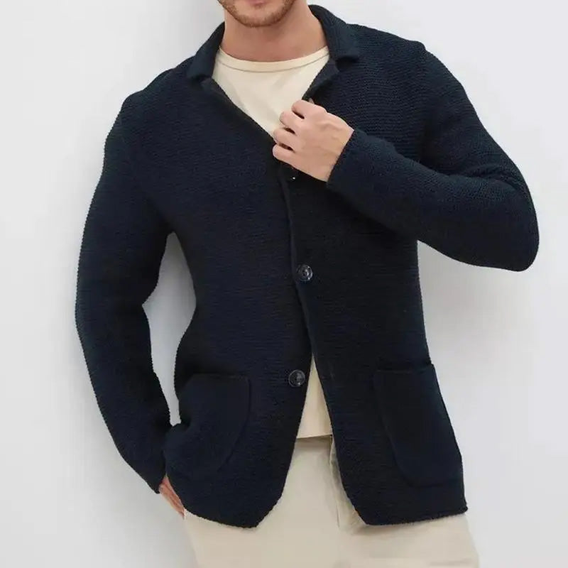 Lorenzo Strick-Cardigan – Herren Knitwear Cardigan mit Knopfleiste
