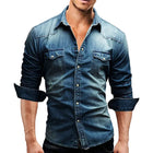 Slim - Fit Denim Hemd für Herren