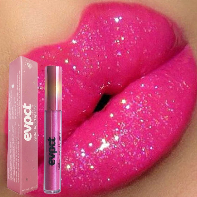 Diamantlippe | glitzernder, wasserdichter lippenstift für glamouröse anlässe