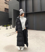 Evelina Wind-Und wetterfeste Winterjacke Mit Kapuze | Wasserdichte Lange Außenjacke