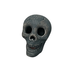 Gothisches Schädelornament aus Keramik | 8 × 8 × 6 cm Dekorative Figur | Wohn-, Büro- & Halloween-Dekoration | Schmid