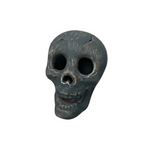 Gothisches Schädelornament aus Keramik | 8 × 8 × 6 cm Dekorative Figur | Wohn-, Büro- & Halloween-Dekoration | Schmid