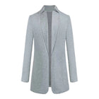 Damen Langmantel aus Polyester | Reverskragen & Gerader Taillierter Schnitt | Langärmlige Oberbekleidung für Arbeit & Alltag | Schmid