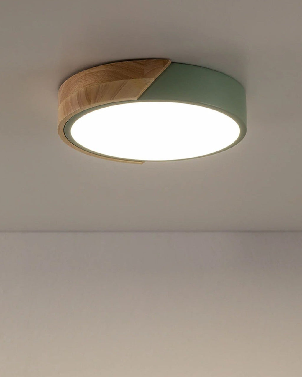 Jan LED-Deckenleuchte – Holz und Eisen, CCT Einstellbar, Ø23–40 cm, 220–240V