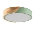 Jan LED-Deckenleuchte – Holz und Eisen, CCT Einstellbar, Ø23–40 cm, 220–240V