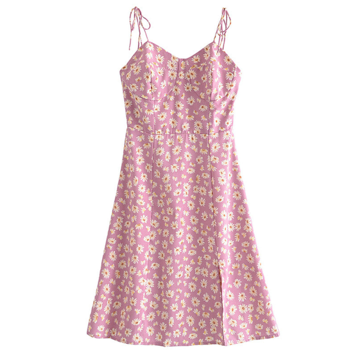 Midi - Marvel Kleid Midi Sommerkleid Mit Punkte-Muster