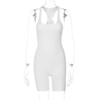 Damen Jumpsuit aus Polyester und Spandex | Lockere Passform mit Dehnbarer Konstruktion für | Alltag und Freizeit | Schmid