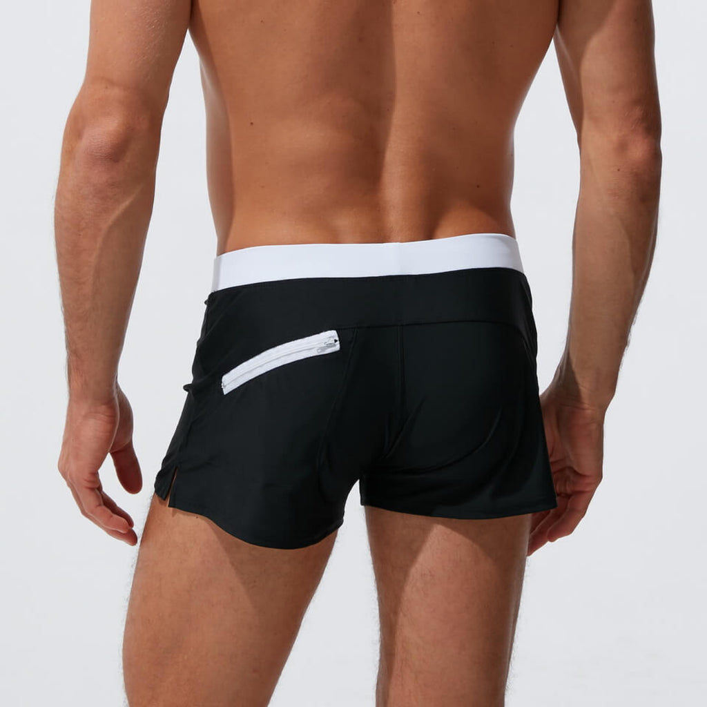 Moderne Herren Badehose – Schnelltrocknende Badeshorts Mit Elastischem Bund