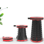 Tragbarer Klapphocker | Höhenverstellbarer Sitz 7–47 cm | Faltbarer Hocker bis 160 kg | Schmid