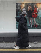 Evelina Wind-Und wetterfeste Winterjacke Mit Kapuze | Wasserdichte Lange Außenjacke