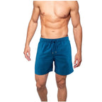 Herren 2-in-1 Badeshorts | Schnell Trocknende Badehose mit Kompressionsinnenhose und Reißverschlusstaschen | Schwimmen und Freizeit | Schmid