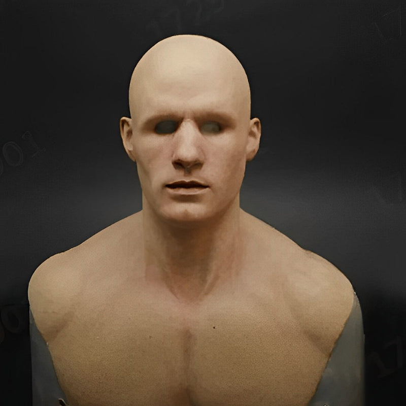 Alte Charaktermaske aus Latex | Vollgesichtsmaske mit beweglichem Mund | Erwachsenen Kostümmaske für Halloween, Cosplay & Theater | Schmid
