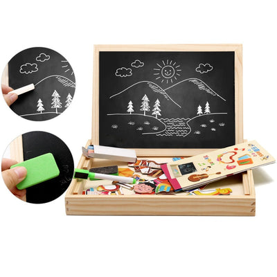 Artmagnet board | magnetische & klassische tafel aus holz für kinder – kreativität und lernspaß überall