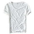 Damen V-Ausschnitt T-Shirt I Leichtes Material | Lässiges Sommer T-Shirt für den Alltag | Schmid