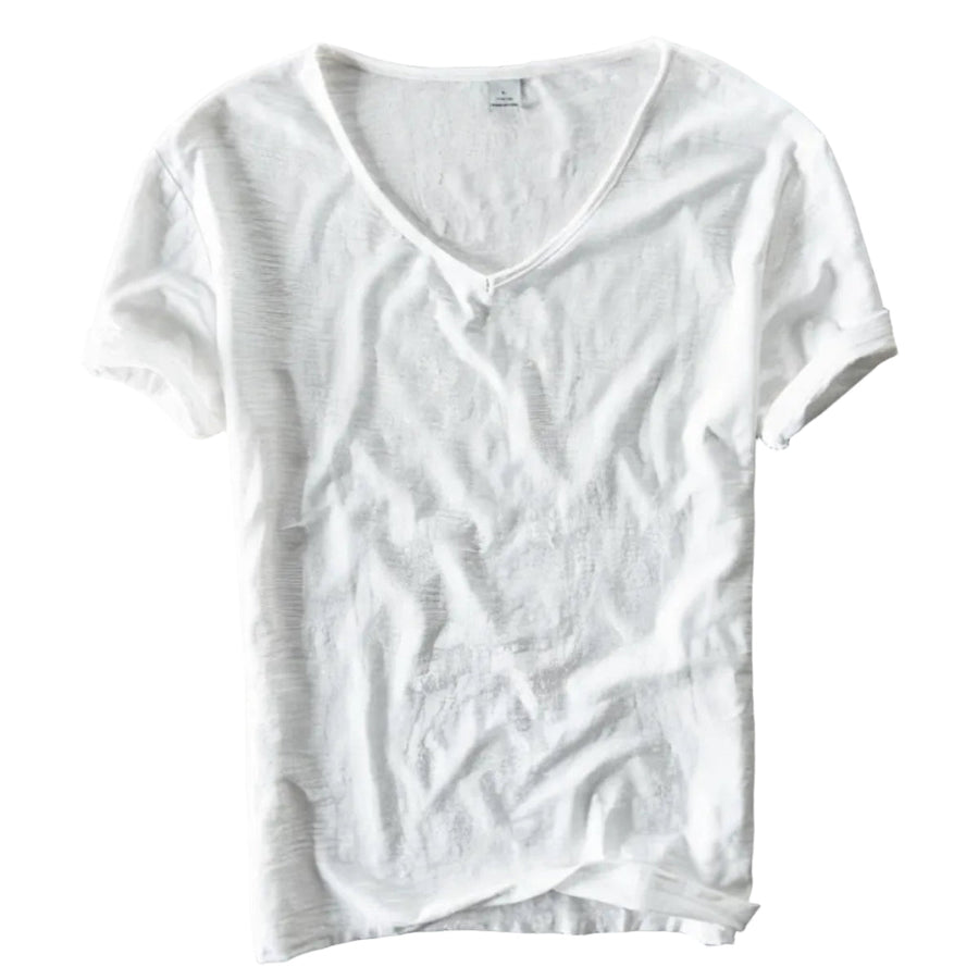 Damen V-Ausschnitt T-Shirt I Leichtes Material | Lässiges Sommer T-Shirt für den Alltag | Schmid