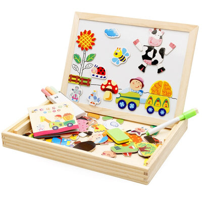Artmagnet board | magnetische & klassische tafel aus holz für kinder – kreativität und lernspaß überall