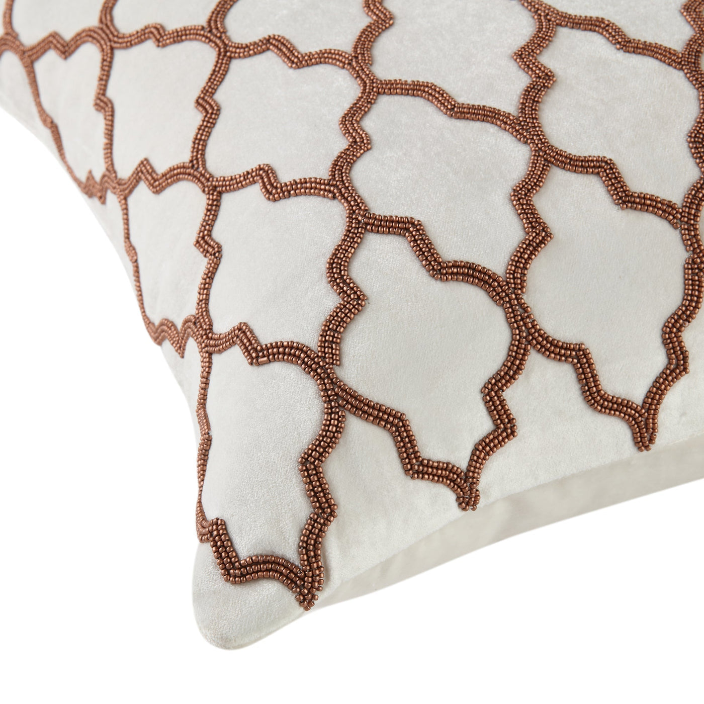 Luxe Collection Trellis Handbeaded Kissen | Exklusive Handarbeit & Luxusdekor