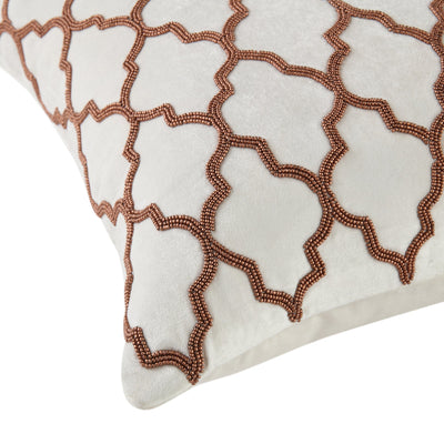 Luxe Collection Trellis Handbeaded Kissen | Exklusive Handarbeit & Luxusdekor