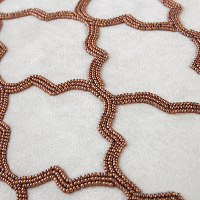 Luxe Collection Trellis Handbeaded Kissen | Exklusive Handarbeit & Luxusdekor