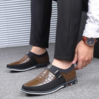 Atmungsaktive Herren Lederschuhe – Lässige Lederschuhe Mit Orthopädischer Unterstützung