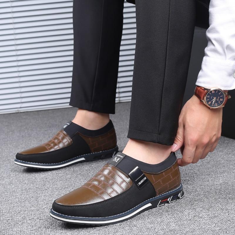 Atmungsaktive Herren Lederschuhe – Lässige Lederschuhe Mit Orthopädischer Unterstützung