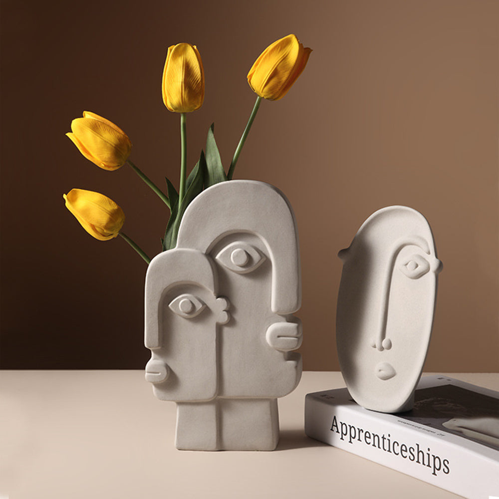 FaceForm | Skulpturale Stehvasen – Moderne Künstlerische Aussage
