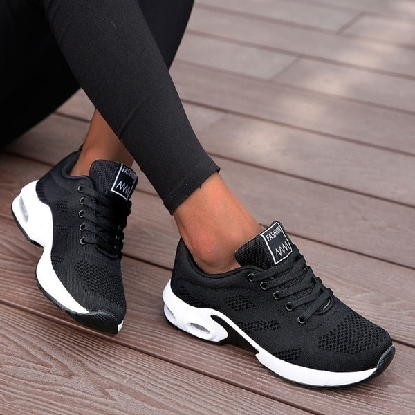 Damen Ergonomische Unterstützende Sneakers – Bequeme Freizeitschuhe Mit Fußgewölbeunterstützung