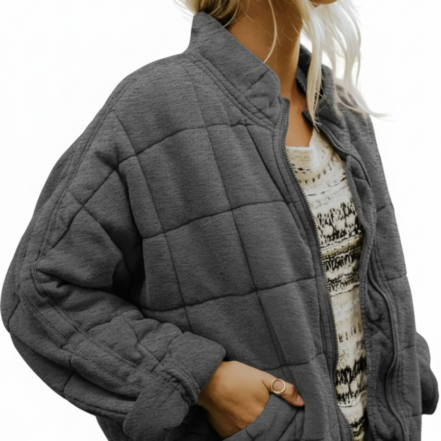 Damen Übergangsjacke aus Polyester | Oversized-Passform & leichte Konstruktion | Außenschicht für Alltag im Frühling & Herbst | Schmid