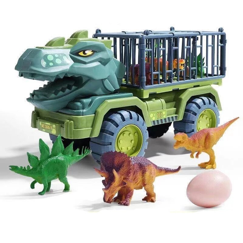 DinoTrek Explorers Set – Dinosaurier- und Fahrzeug-Spielset