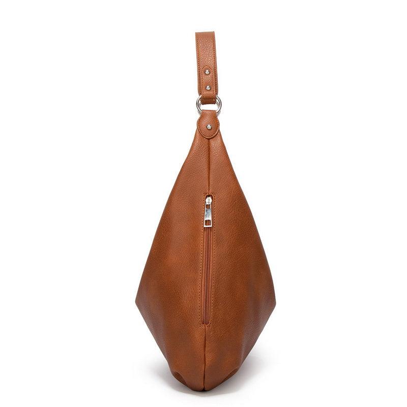 Camel Schultertasche | Geräumiger Innenraum & Verstellbarer Schulterriemen | Große Alltagstasche für Arbeit & Reisen | Schmid