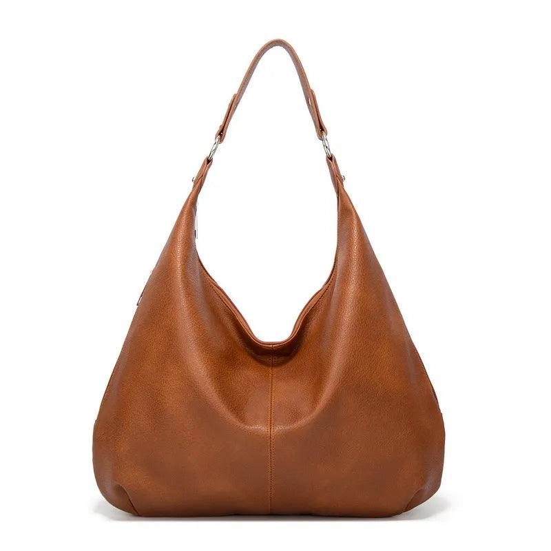 Camel Schultertasche | Geräumiger Innenraum & Verstellbarer Schulterriemen | Große Alltagstasche für Arbeit & Reisen | Schmid