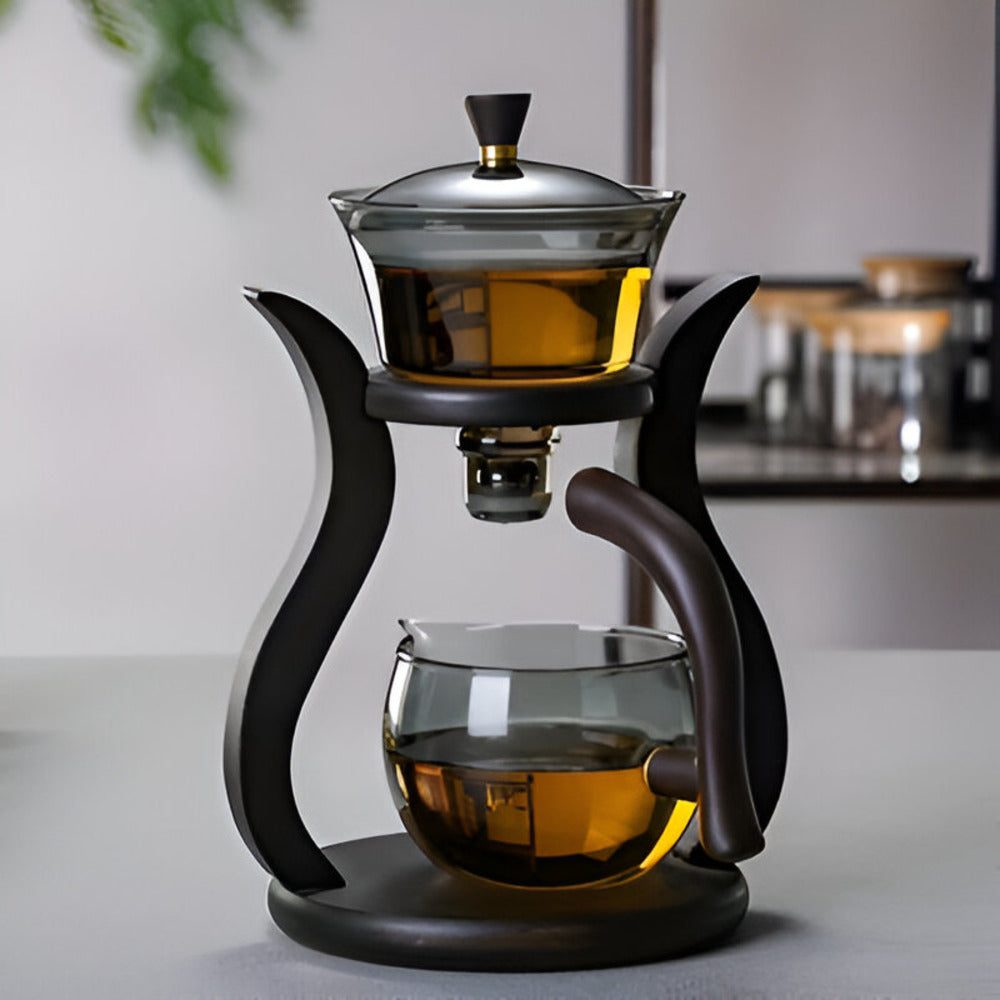Artisan Teekanne Set – Glas-Teekanne mit Infuser und ergonomischem Griff