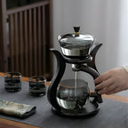 Artisan Teekanne Set – Glas-Teekanne mit Infuser und ergonomischem Griff