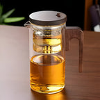 Elegante Glas-Teekanne mit Infuser – Teekanne für losen Tee
