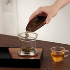 Elegante Glas-Teekanne mit Infuser – Teekanne für losen Tee
