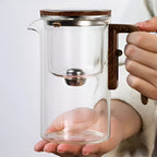 Elegante Glas-Teekanne mit Infuser – Teekanne für losen Tee