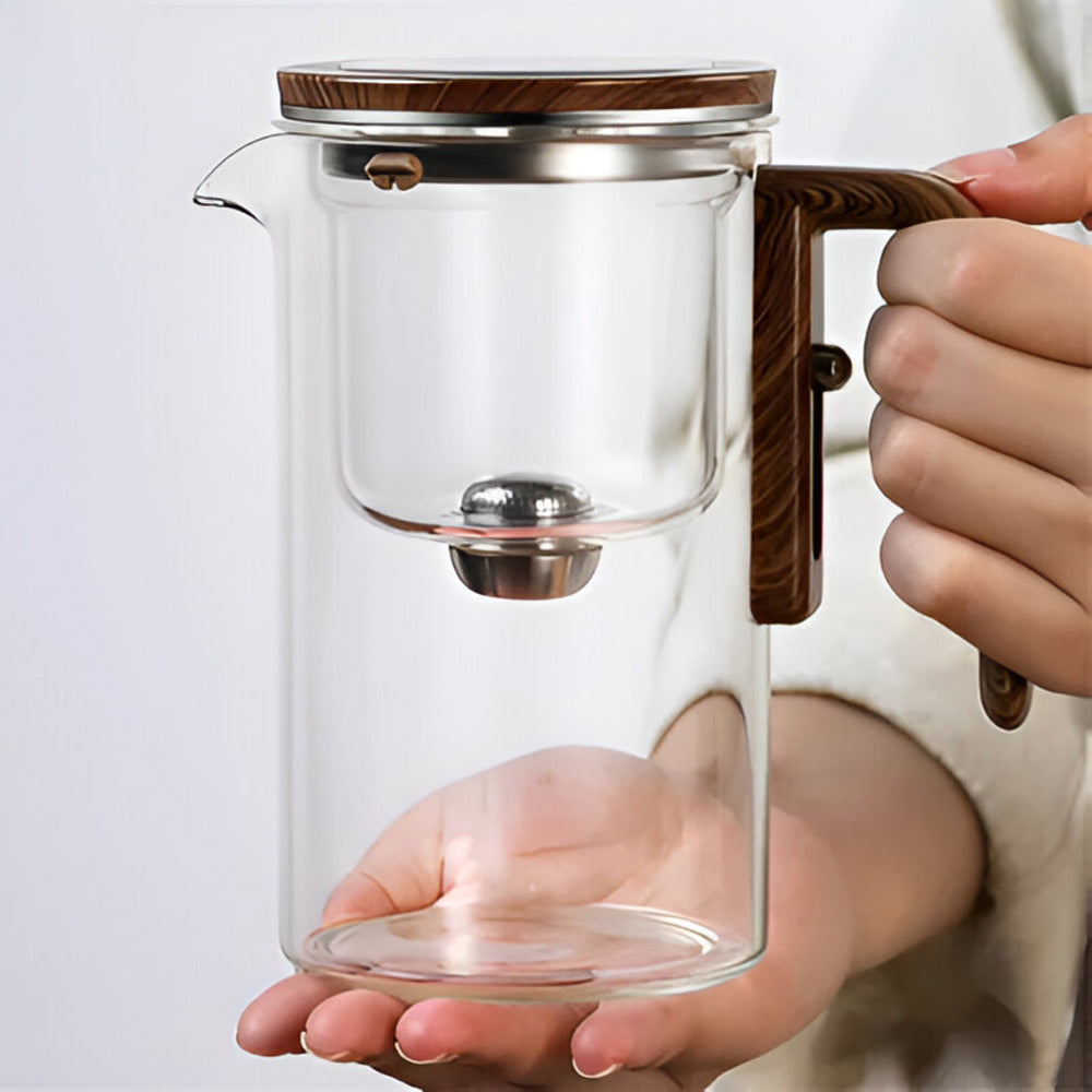 Elegante Glas-Teekanne mit Infuser – Teekanne für losen Tee