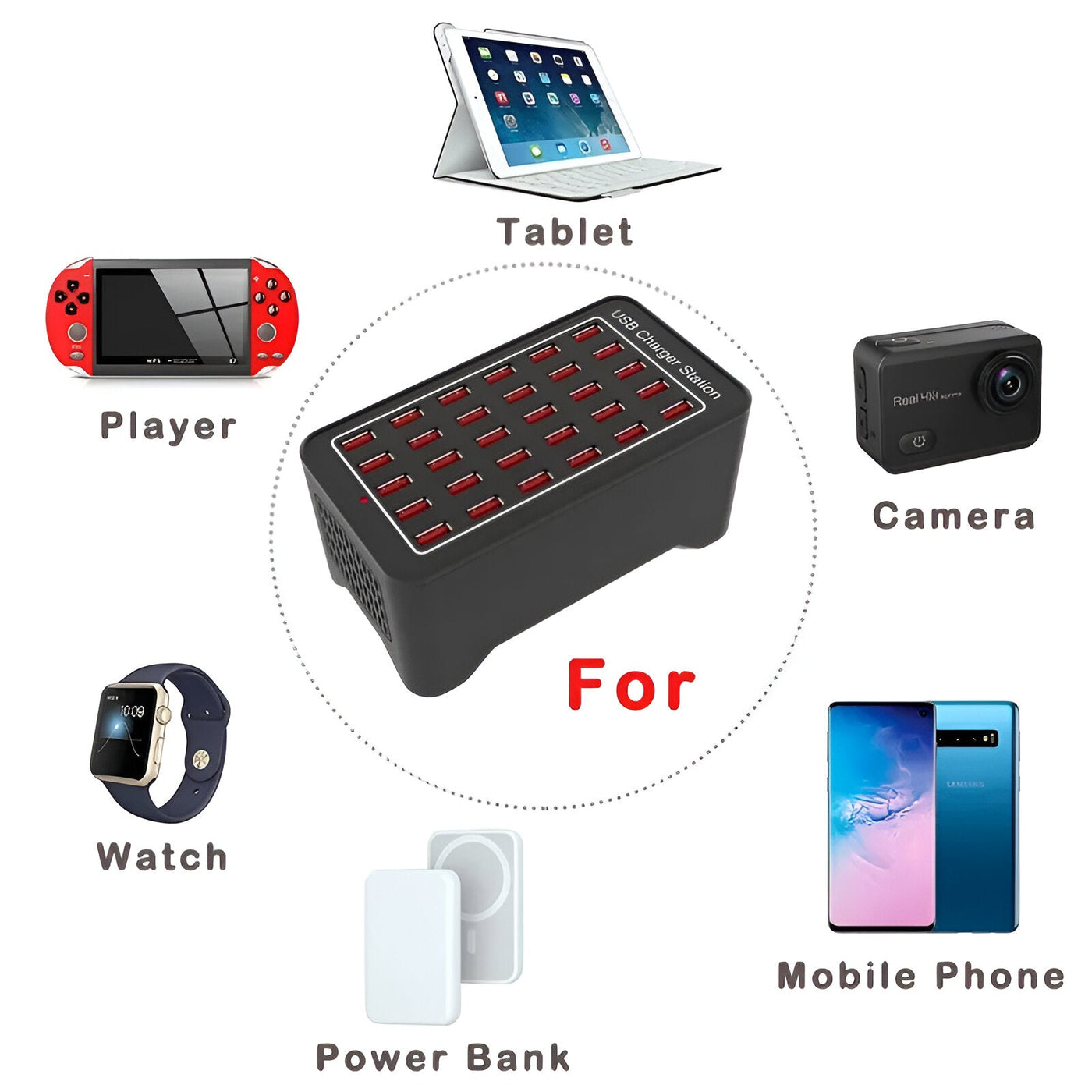 PowerPort Pro 30 | Universelle Multi-USB-Ladestation Mit 30 Anschlüssen
