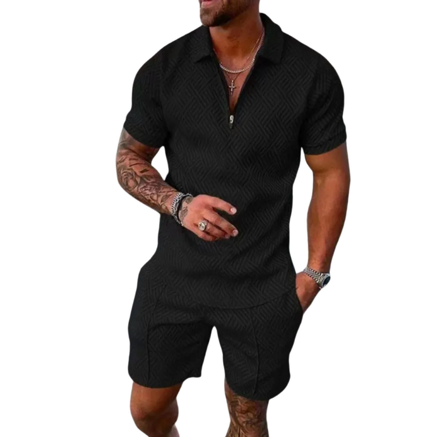 Timo - 2-teiliges Set Herrenset mit Polo-Shirt und Shorts