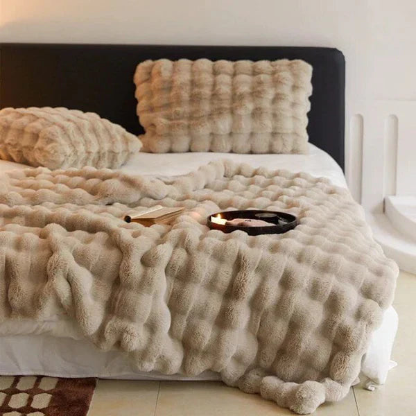 Kaninchen Kunstpelz Kissenbezug | Ultraweiches & Luxuriöses Wohnaccessoire