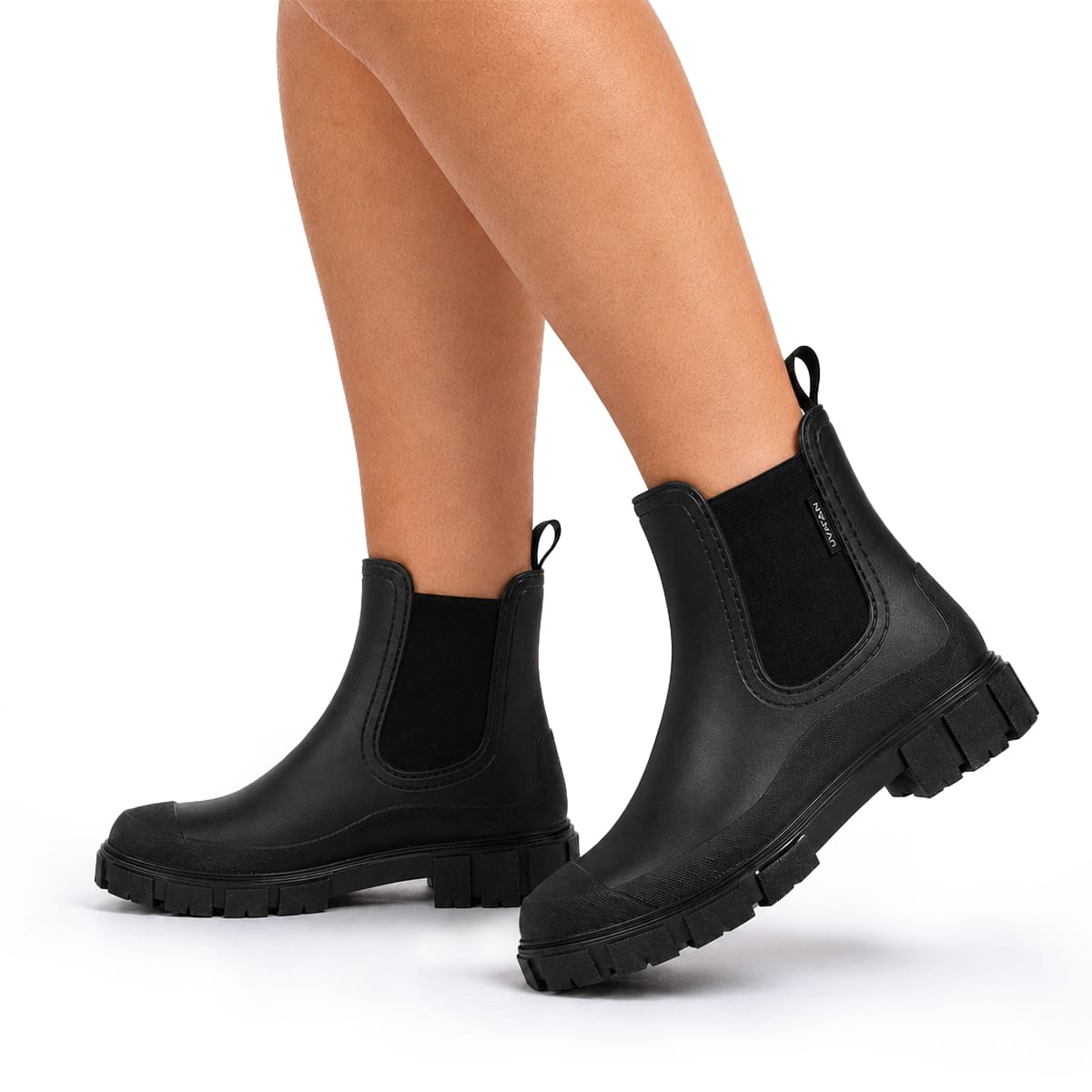 Wasserdichte Stiefeletten | Synthetik & Textilfutter | Profilierte Gummisohle mit Elastischen Seiteneinsätzen | Schmid