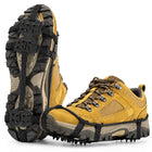 24-Zahn Eis- & Schneespikes | Elastisches Gummi & Metallzähne | Überziehbare Schuhspikes in EU 32–45 für Außenbereiche | Schmid