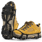 24-Zahn Eis- & Schneespikes | Elastisches Gummi & Metallzähne | Überziehbare Schuhspikes in EU 32–45 für Außenbereiche | Schmid