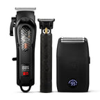 3-teiliges Haar- & Bartpflege-Set | USB-Akku mit 2600 mAh | Haarschneider, Barttrimmer & Doppelfolienrasierer | Schmid