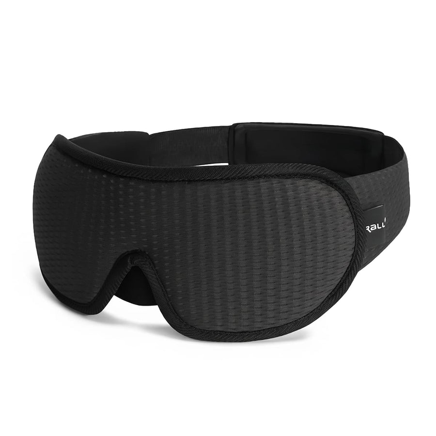 3D-Schlafmaske | Polyester & Memory-Schaum | Konturierte Augenabdeckung mit Verstellbarem Band für Ruhe & Reisen | Schmid