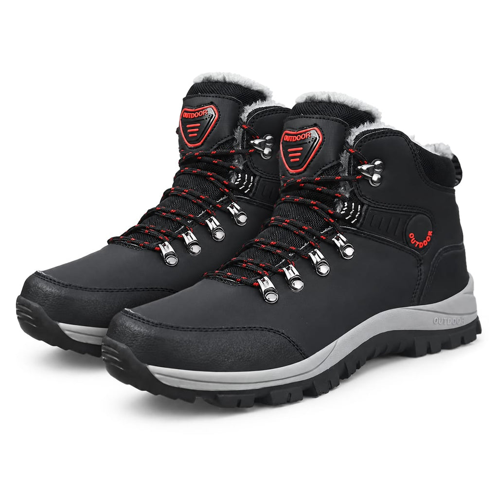 Gefütterte Winterstiefel | Wasserabweisendes Obermaterial & TPR-Profilsohle | Schnürstiefel in EU 39–46 | Schmid