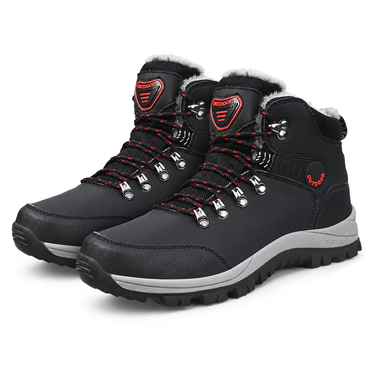 Gefütterte Winterstiefel | Wasserabweisendes Obermaterial & TPR-Profilsohle | Schnürstiefel in EU 39–46 | Schmid