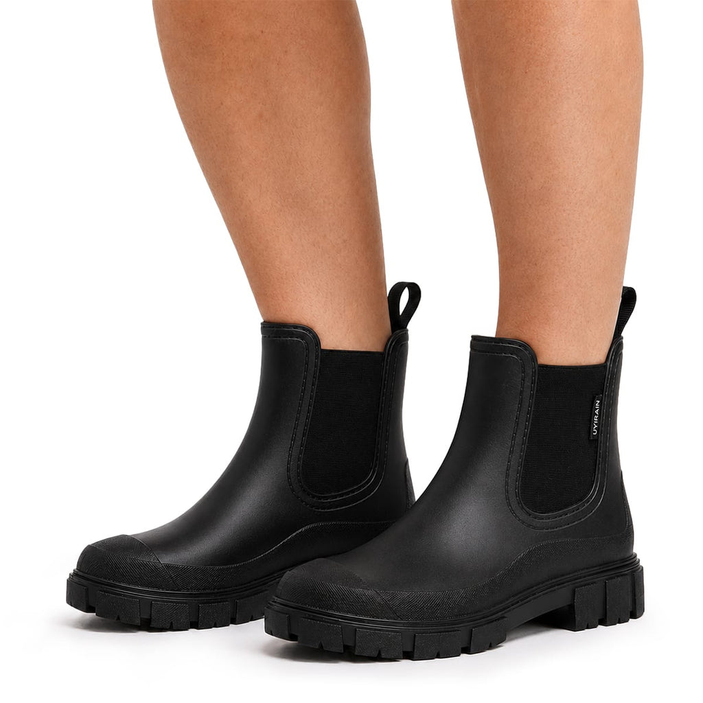 Wasserdichte Stiefeletten | Synthetik & Textilfutter | Profilierte Gummisohle mit Elastischen Seiteneinsätzen | Schmid