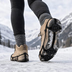 24-Zahn Eis- & Schneespikes | Elastisches Gummi & Metallzähne | Überziehbare Schuhspikes in EU 32–45 für Außenbereiche | Schmid