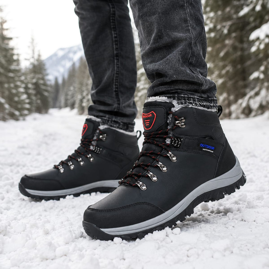 Gefütterte Winterstiefel | Wasserabweisendes Obermaterial & TPR-Profilsohle | Schnürstiefel in EU 39–46 | Schmid